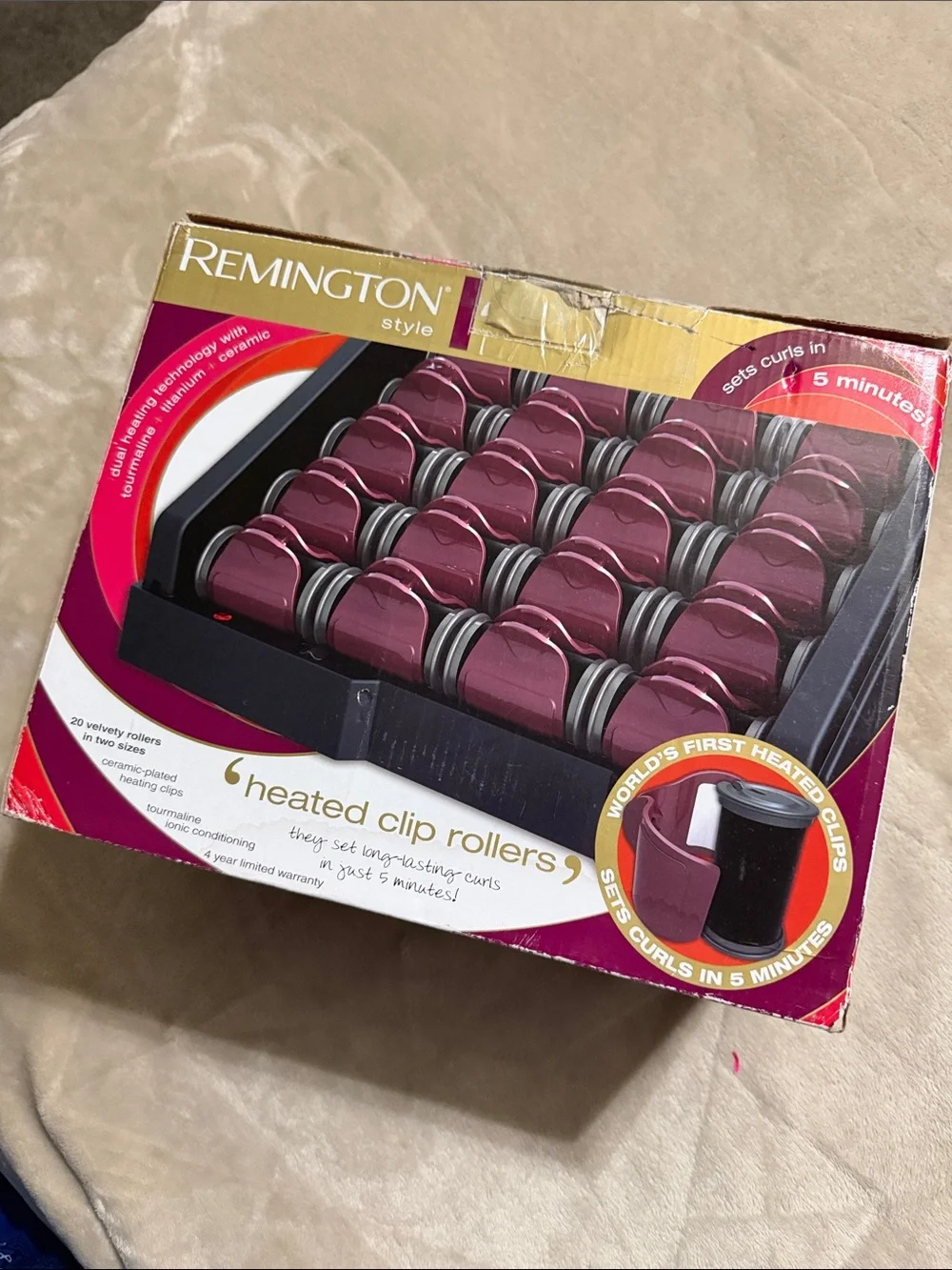 Remington heated clip rollers